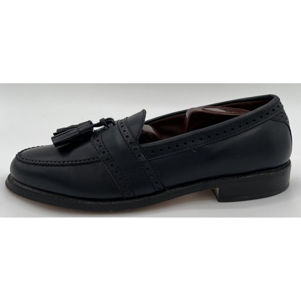 Allen Edmonds Harvard Loafers Brogue Tassel Dark Navy Blue Shoes Mens Size 7 C - Picture 3 of 12